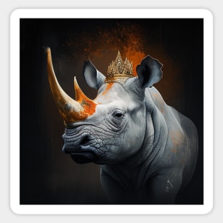 The Rhino King Sticker